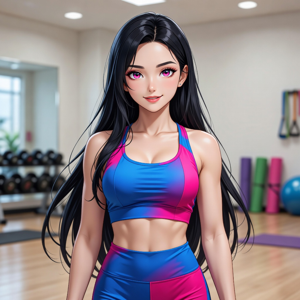 Jill in athleisure gym wear