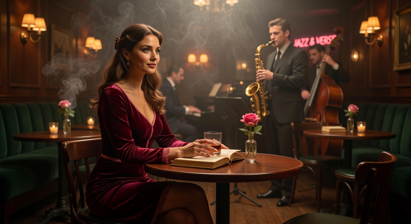 Jill in jazz lounge